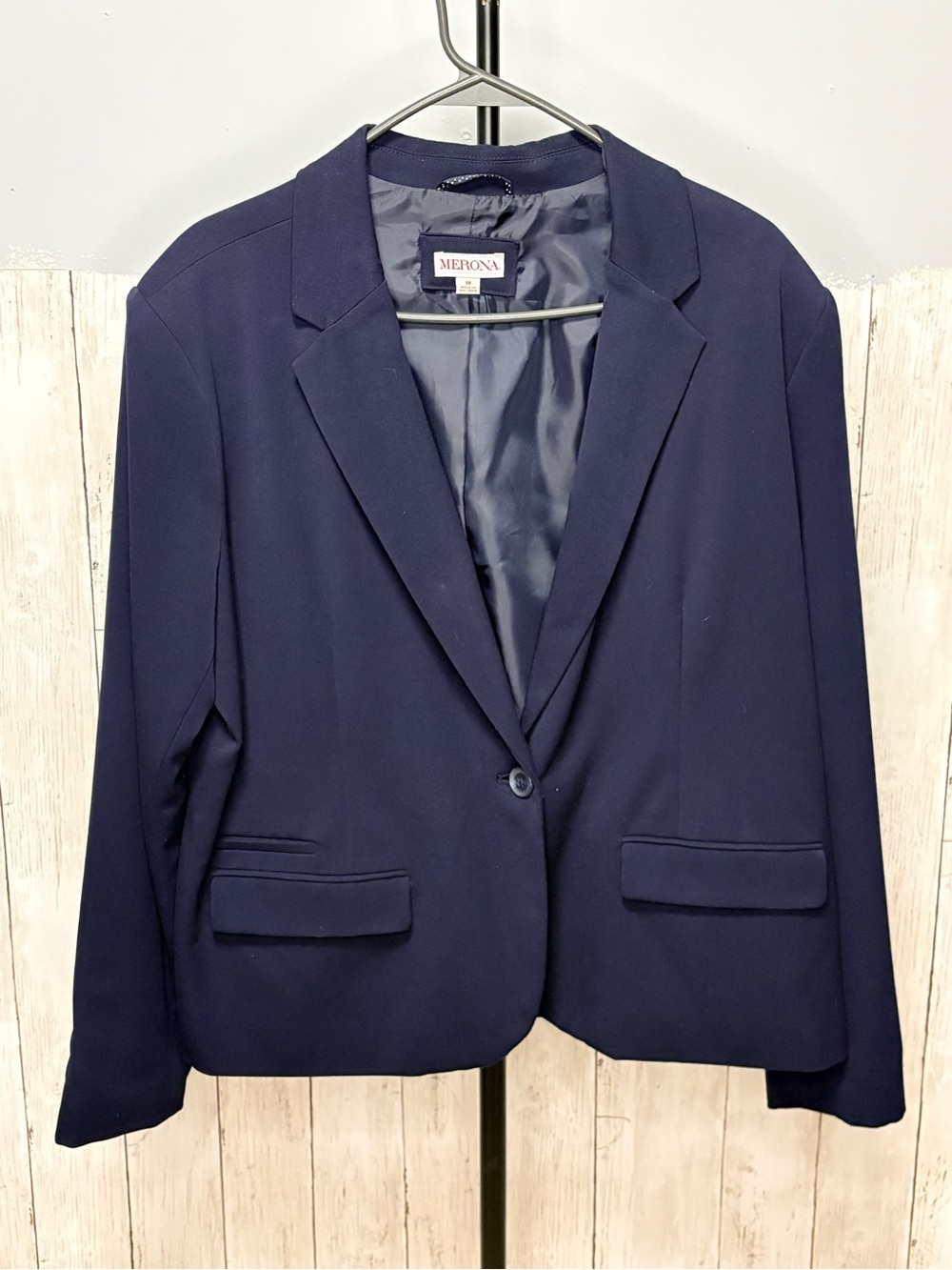 Merona Classic Single-Button Navy Blazer